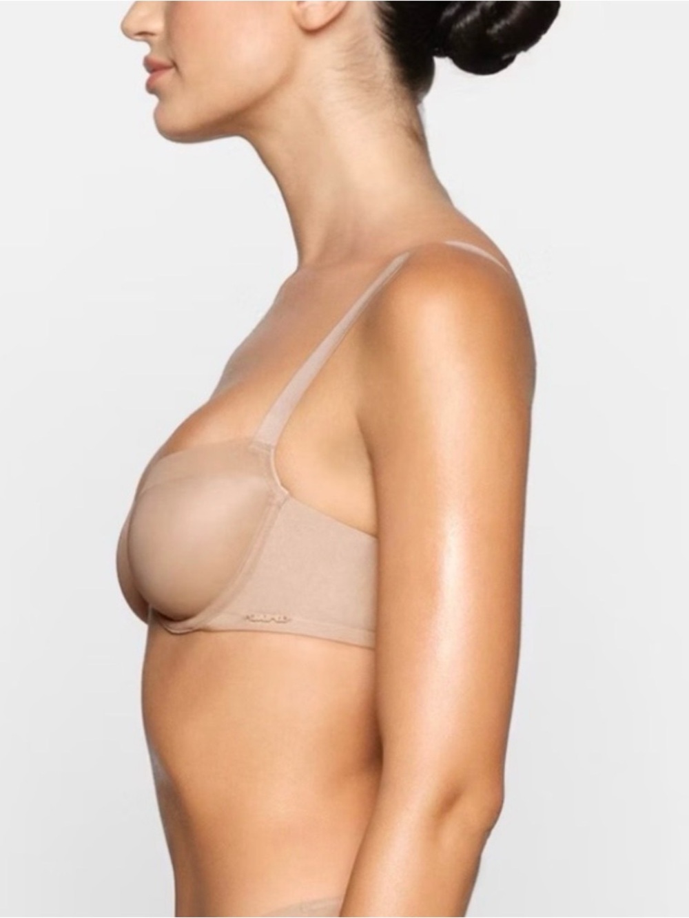 Skims Women's No Show Molded Unlined Balconette Bra Clay Size 38DD NWT - Picture 2 of 9